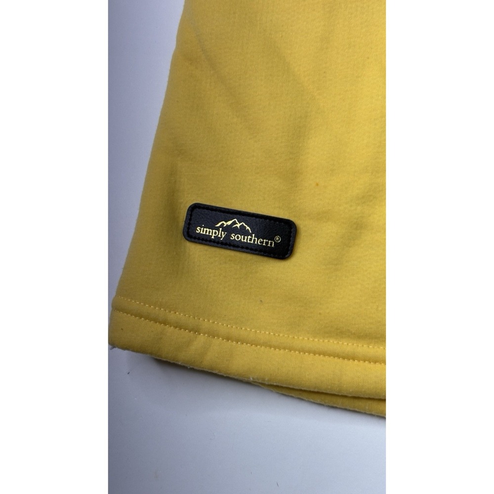 Simply Southern Yellow Bee Kind Pullover Fleece Women Large Oversized Sweatshirt - Picture 2 of 9